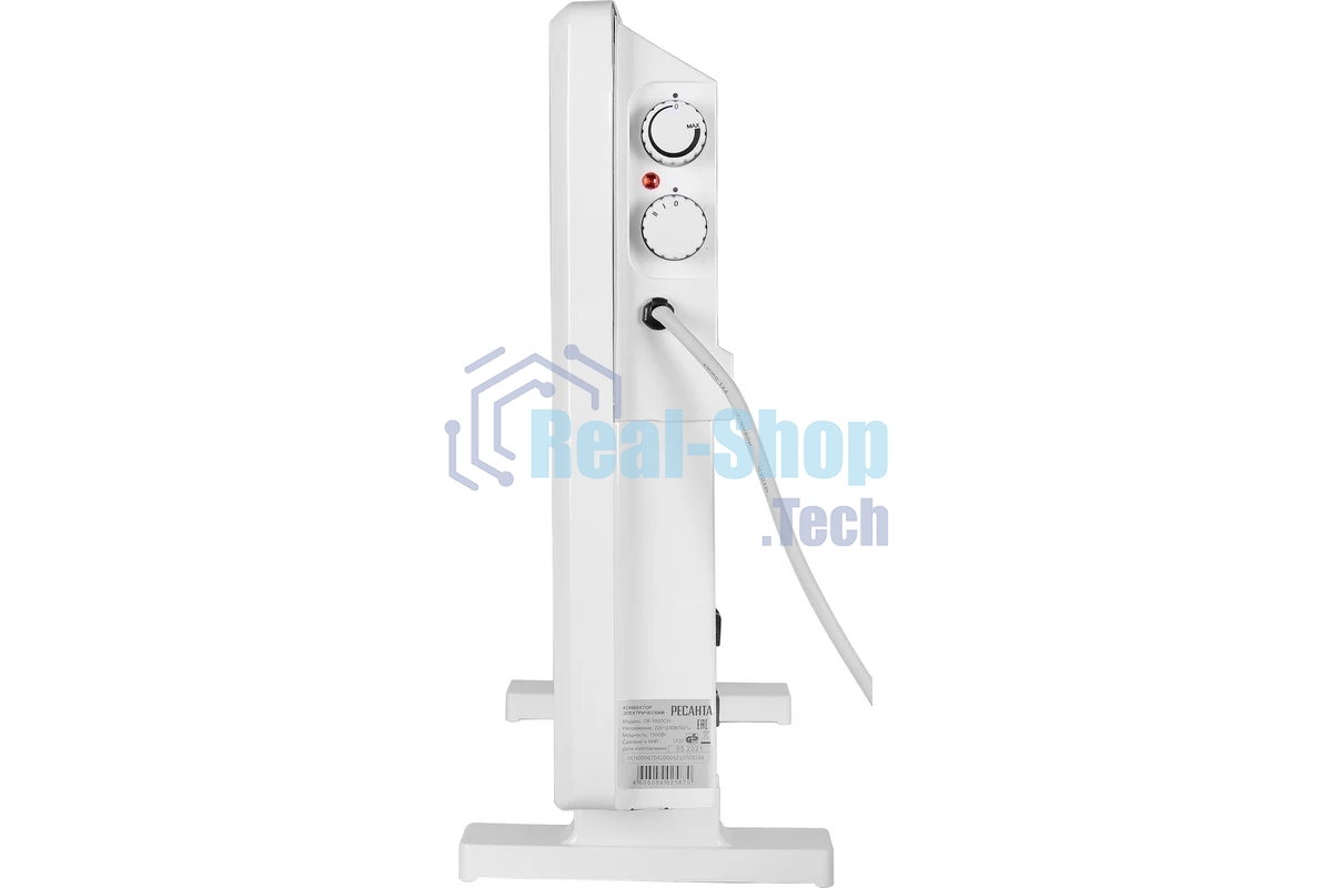 Конвектор Ресанта ОК-1500СН белый, 1500 Вт, 15 м2, термостат