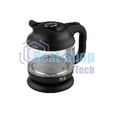 Чайник электрический HOMESTAR HS-1056 1,2 л, 1630 Вт, стекло/пластик, черный