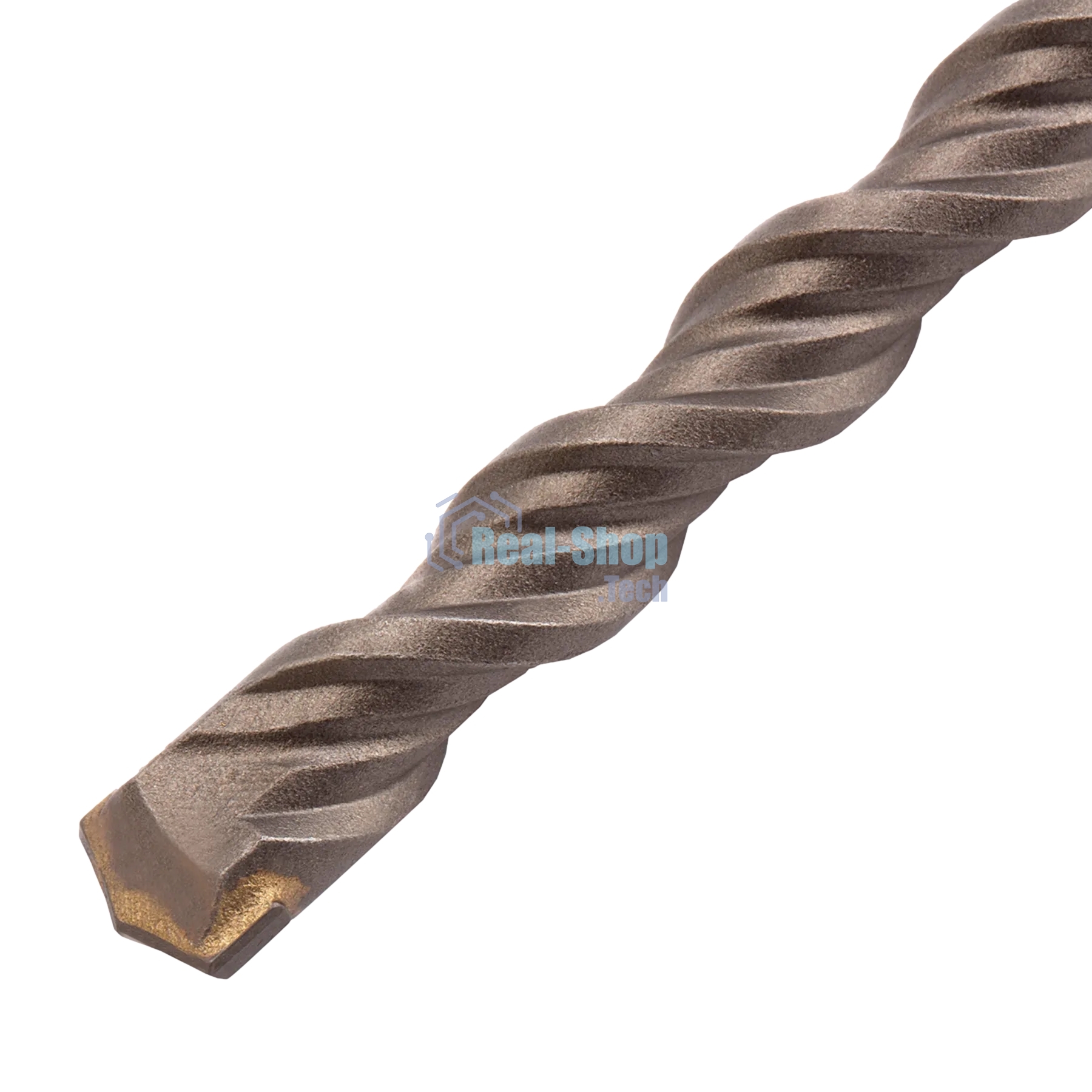 Бур по бетону Denzel двойная спираль, Cobalt W-tip, 12x600 мм, SDS PLUS