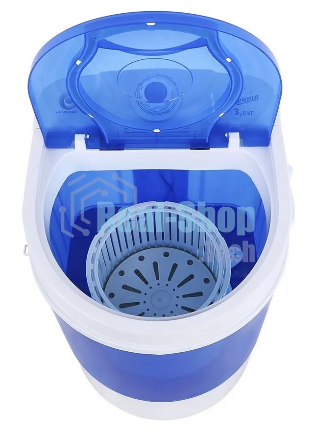 Стиральная машина Мечта WMS S303UT01 бело-синяя, загрузка вертикальная 3кг, 300 об/мин., класс: A+