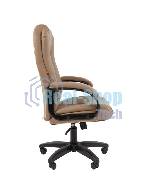 Кресло Chairman 600 LT бежевый, экокожа, 120 кг