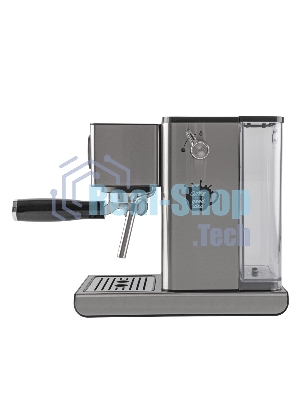 Кофеварка рожковая Endever Costa-1090 стальной, исп. кофе - молотый, 1,2 л, 1400 Вт, 15 бар