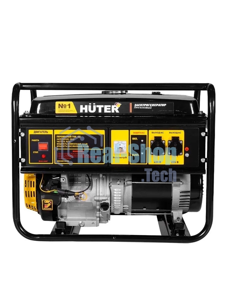 Электрогенератор Huter DY KE65 черный/желтый 900/64/1/116