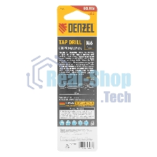 Сверло-метчик Denzel М6 х 1,0 мм, Р6М5