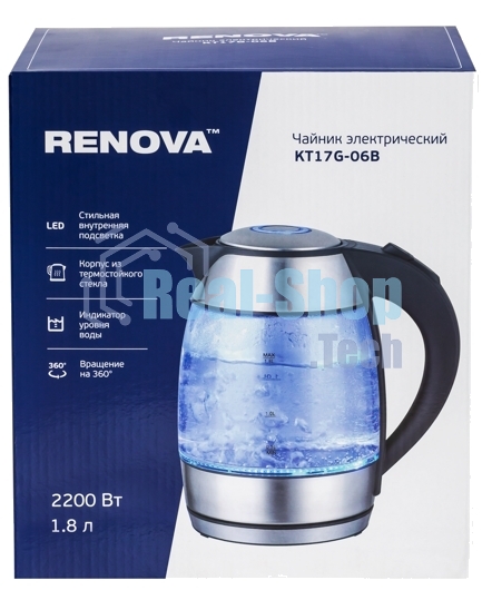 Чайник электрический Renova KT17G-06B