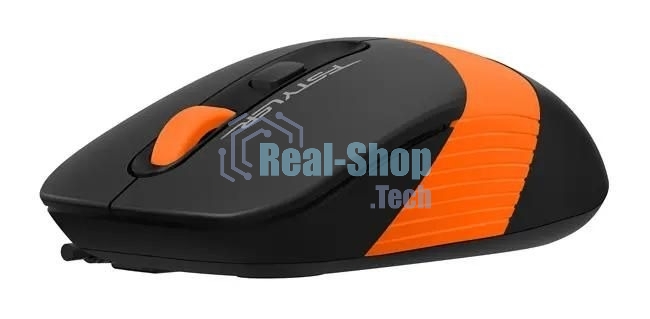 Комплект клавиатура+мышь A4Tech FStyler F1010 проводной, USB, 1600 DPI, чёрный/оранжевый