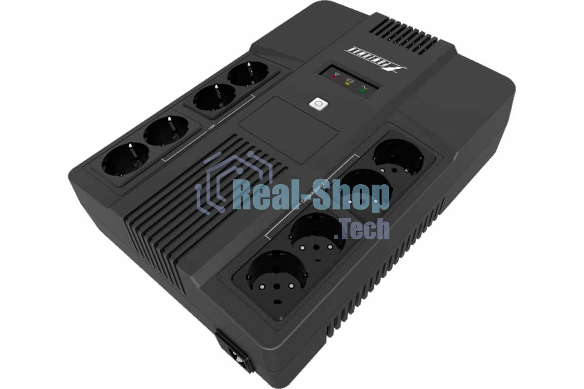 Источник бесперебойного питания Powerman Brick 1000 / 1000 ВА / 600 Вт / 8 x CEE 7 (евророзетка)