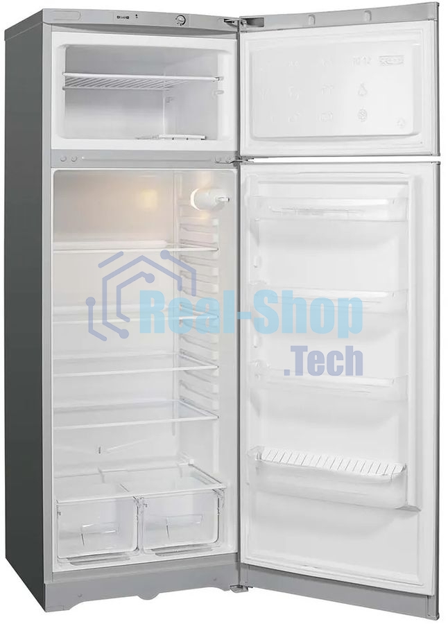 Холодильник Indesit TIA 16 S серебристый двухкамерный 245/51л морозилка сверху