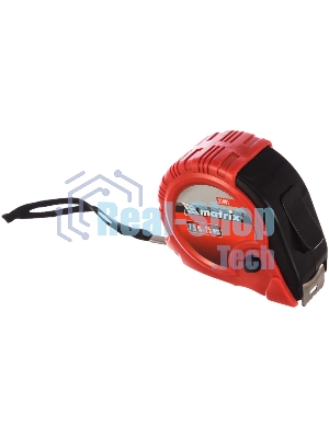 Рулетка Matrix Rubber, 7,5 м х 25 мм, обрезиненный корпус