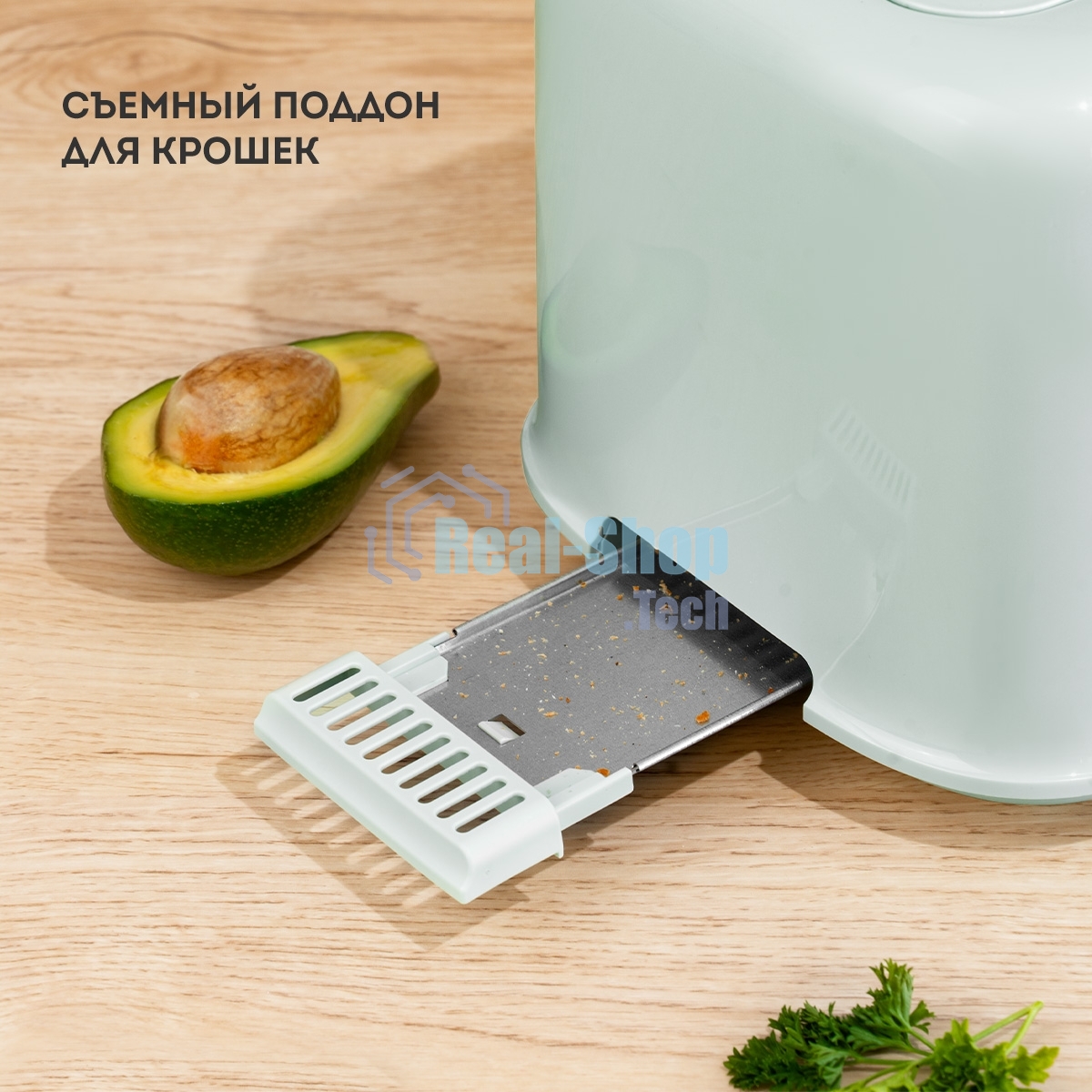 Тостер Galaxy Line GL 2914 мятный, 900 Вт, 2 слота