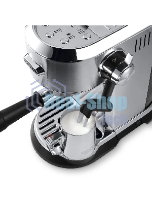 Кофеварка рожковая DeLonghi EC950.M (0132106249) серебристый, исп. кофе - молотый/чалды, 1.6 л, 1450 Вт, 15 бар