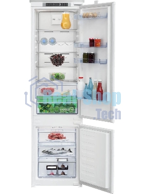 Встраиваемый холодильник Beko BCNA306E3S белый, 2 камеры, 215/69 л., морозилка снизу, No Frost