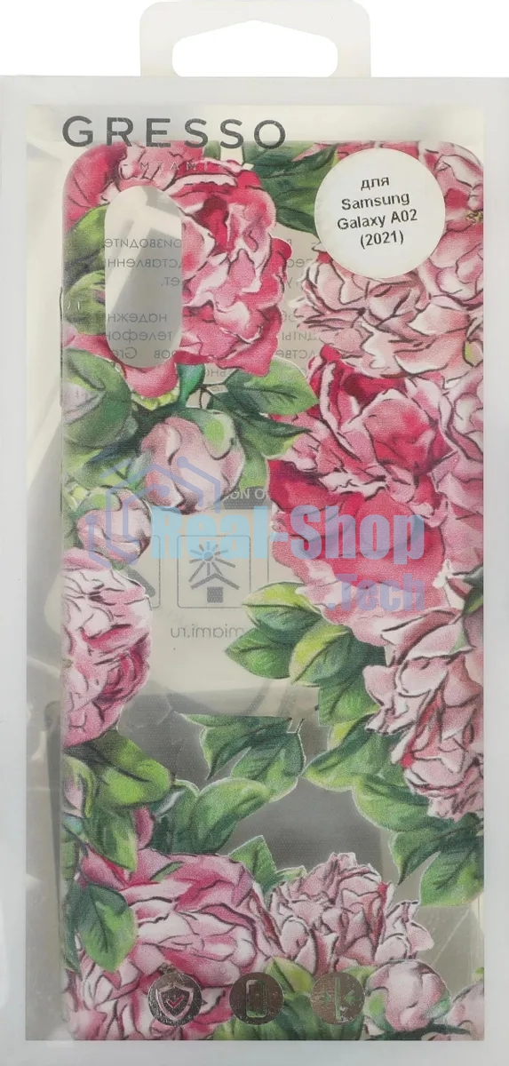 Чехол (клип-кейс) Gresso Air, для Samsung Galaxy A02, прозрачный/рисунок gr17aaae9158