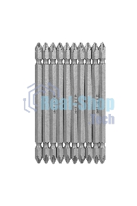Набор двухсторонних бит 10 шт Deli DL6903 PH2x110мм, сталь S2 с твердостью 58-60HRC, пласт.кейс