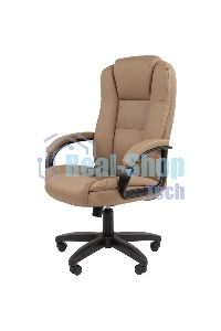 Кресло офисное Chairman 600 LT экопремиум бежевый чер.пласт