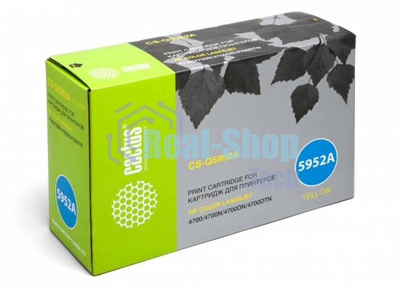 Картридж лазерный Cactus CS-Q5952A желтый (10 000 стр.) для HP Color LaserJet 4700