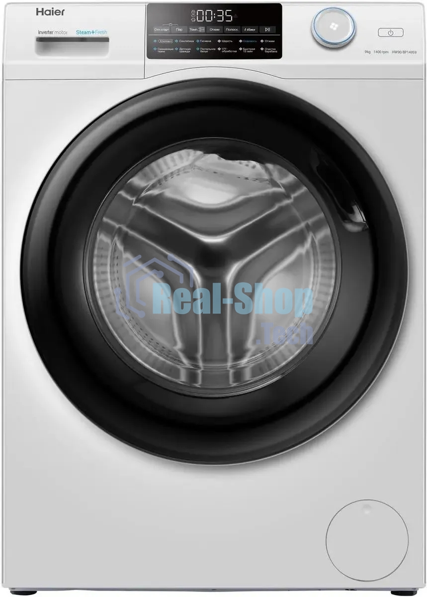 Стиральная машина Haier HW90-BP14959 белый, загрузка фронтальная 9 кг, 1400 об/мин, класс: A+++