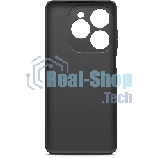 Чехол (клип-кейс) BoraSCO для Tecno Spark 20 Pro Silicone Case черный