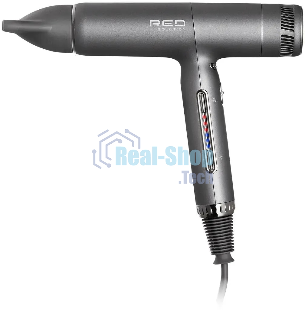 Фен Red Solution F582 серый/серебристый, 1500 Вт, ионизация