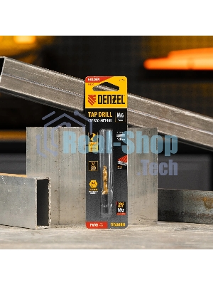 Сверло-метчик Denzel М6 х 1,0 мм, Р6М5