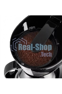 Кофеварка капельная Kitfort КТ-7260 черный/нержавеющая сталь, исп. кофе - молотый, 0,6 л, 550 Вт