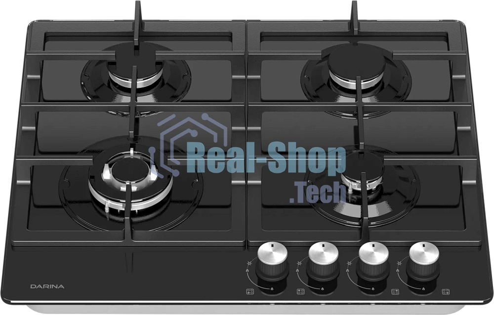 Газовая варочная панель Darina 1T3 GC 308 B стекло черное