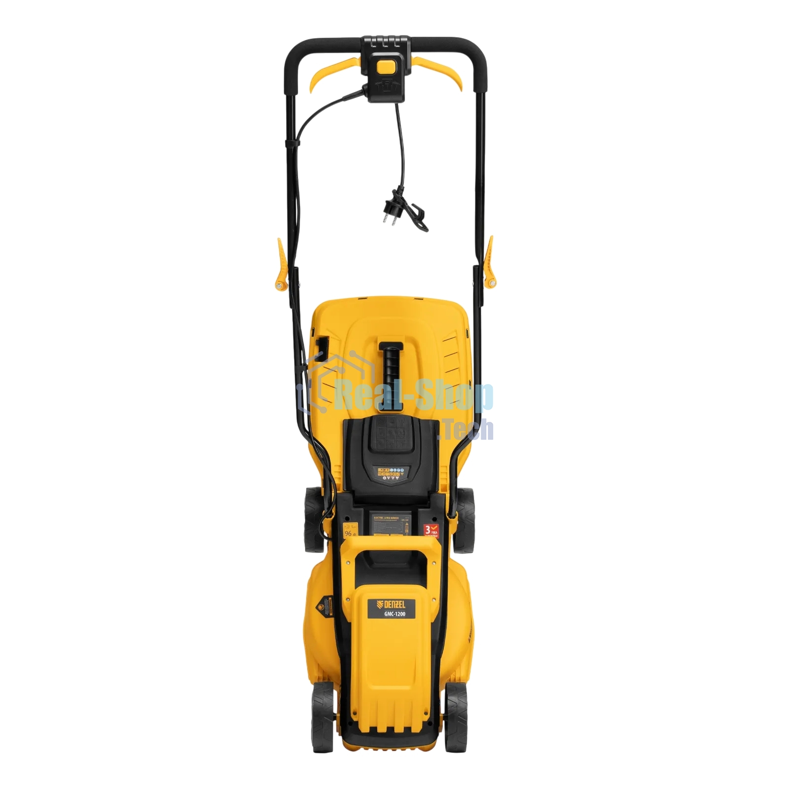 Газонокосилка электрическая Denzel GMC-1200, шир., 32 см, 1200 Вт, 3 уров., травосб. 30 л