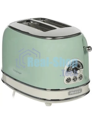 Тостер Ariete Vintage 155 зелёный, 810 Вт, 2 слота