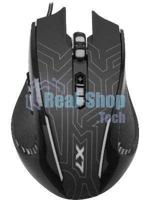 Мышь проводная A4Tech X87 черный, 2400 dpi, USB, кнопки - 8