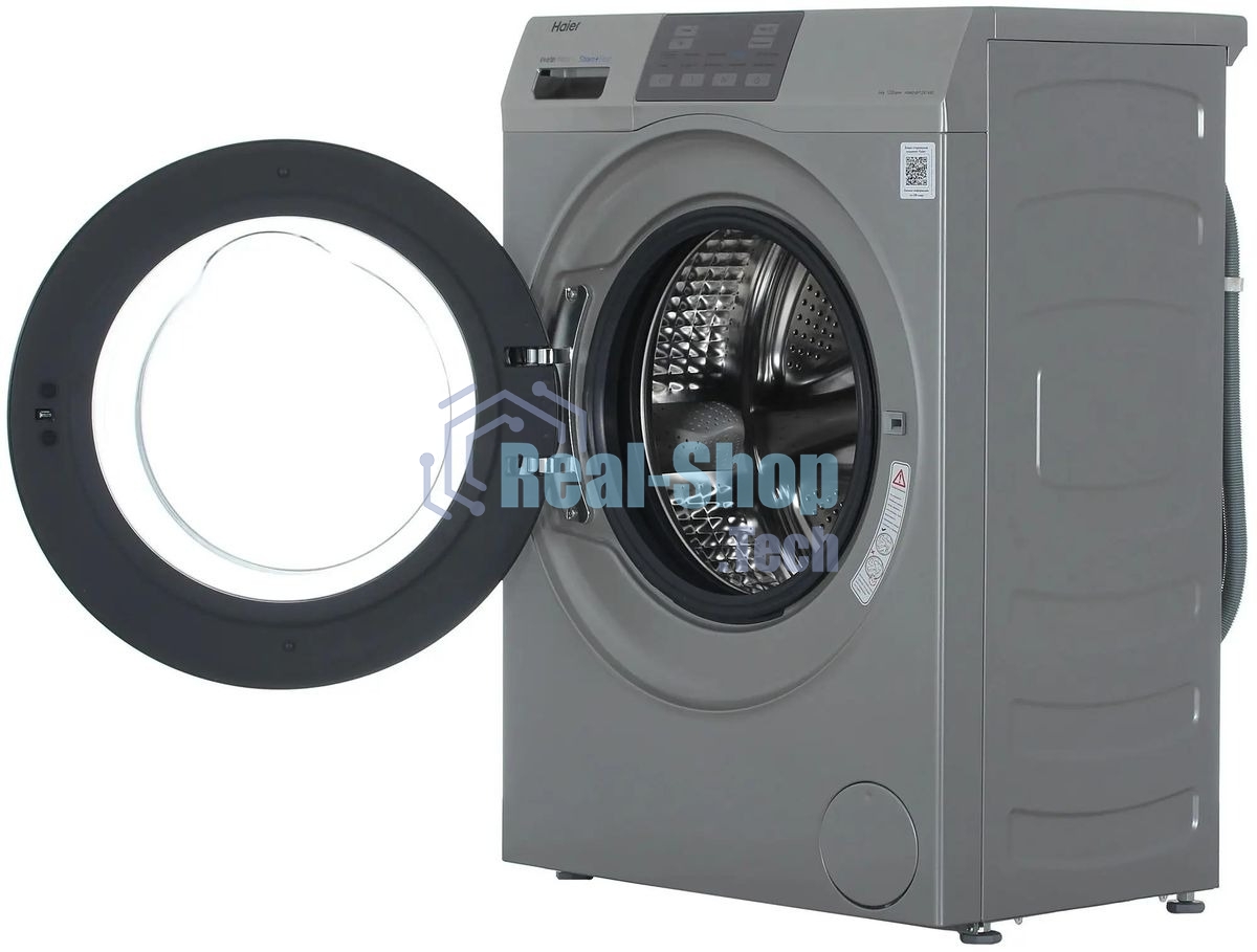 Стиральная машина Haier HW60-BP12919AS серебристый, загрузка фронтальная 6 кг, 1200 об/мин., класс: A+++