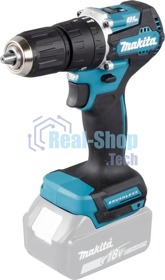 Дрель-шуруповерт Makita DHP487Z, 18 В, 0 Ач, 40 Нм, бесщеточный, ударный