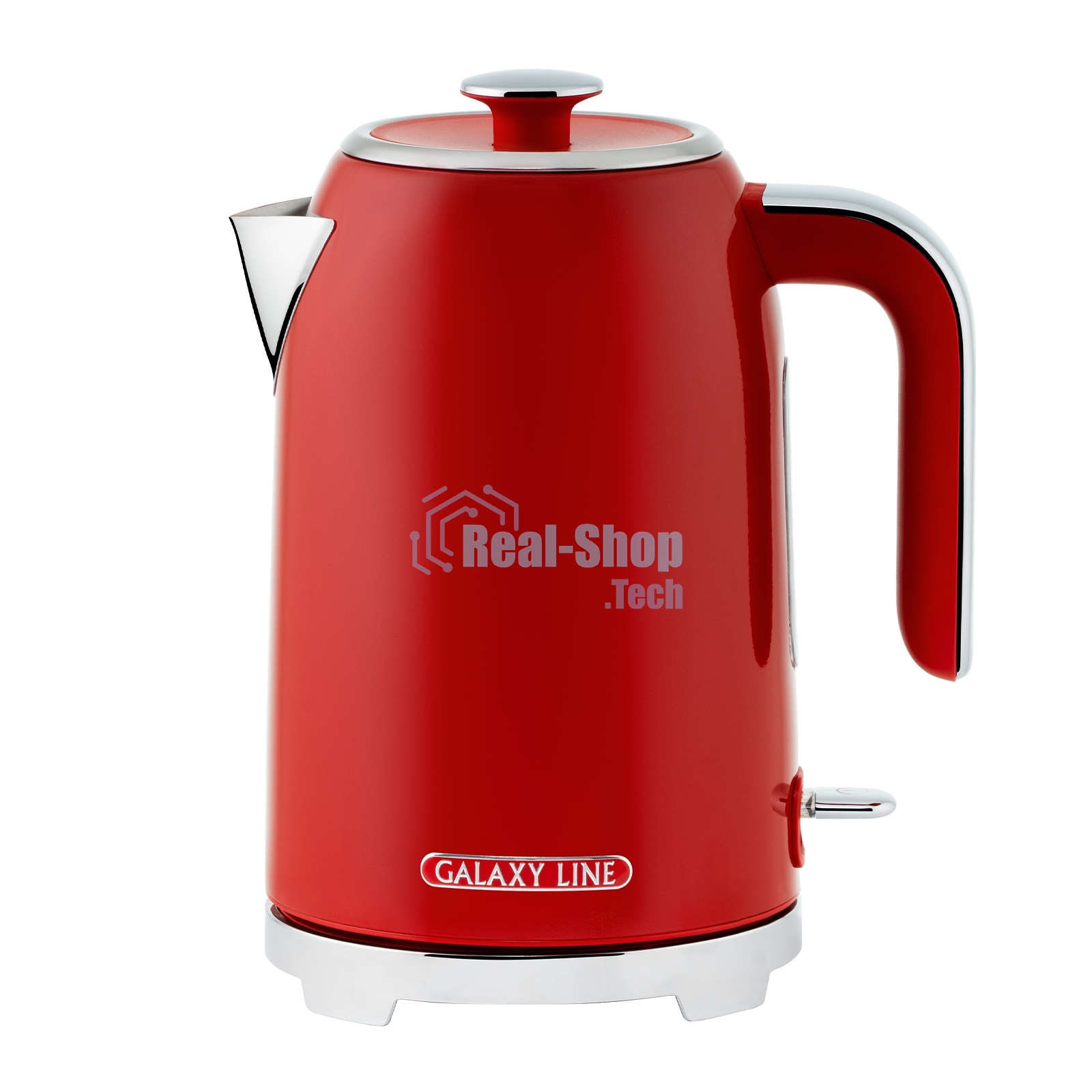 Чайник электрический Galaxy Line GL 0349 1.7л. 2200Вт красный корпус: нерж.сталь (ГЛ0349Л)