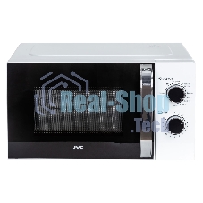 Микроволновая печь JVC JK-MW210MG белый, 20 л, 700 Вт, переключатели - поворотный механизм
