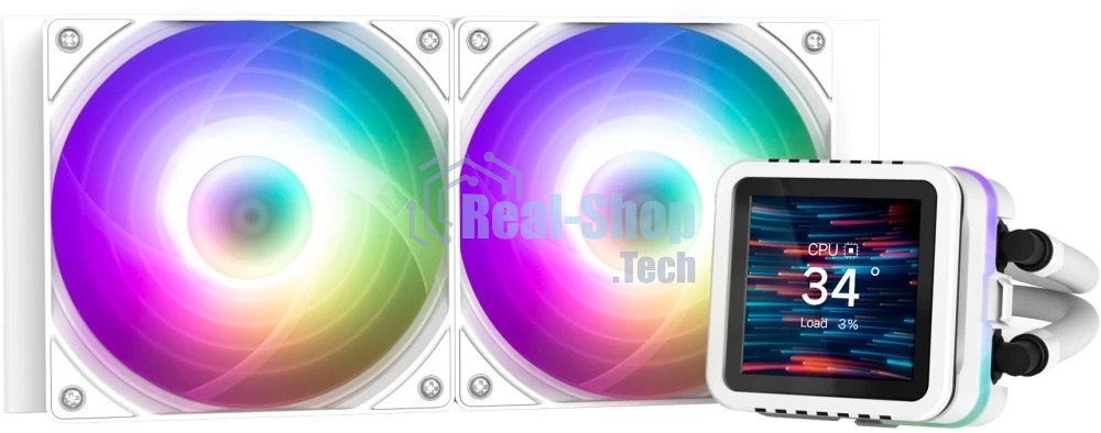 Система жидкостного охлаждения Zalman Alpha 2 A24 DS ARGB белый 120мм 2150rpm 28db 4-pin 320W