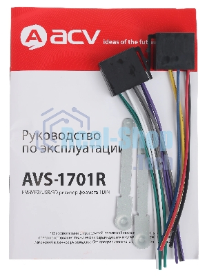 Автомагнитола ACV AVS-1701R, 1 DIN, USB Type-A, AUX