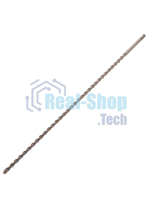 Бур по бетону Denzel двойная спираль, Cobalt W-tip, 12x600 мм, SDS PLUS