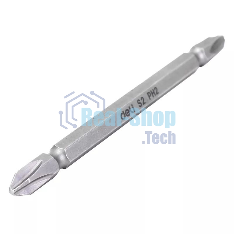 Набор двухсторонних бит 10 шт Deli DL6903 PH2x110мм, сталь S2 с твердостью 58-60HRC, пласт.кейс