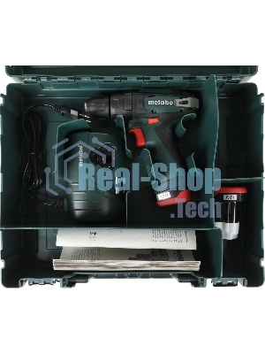 Дрель-шуруповерт Metabo PowerMaxx SB 600385500, 10,8 В, 2 Ач, 34 Нм, щеточный, ударный