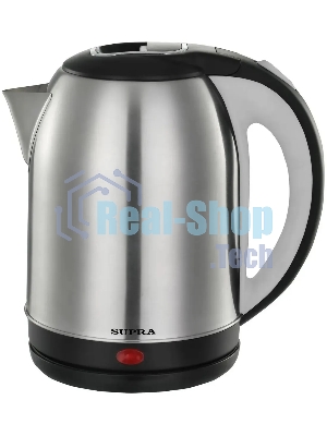 Чайник электрический SUPRA KES-1824 1.8 л, 1500 Вт, серебристый/черный (корпус: нержавеющая сталь)