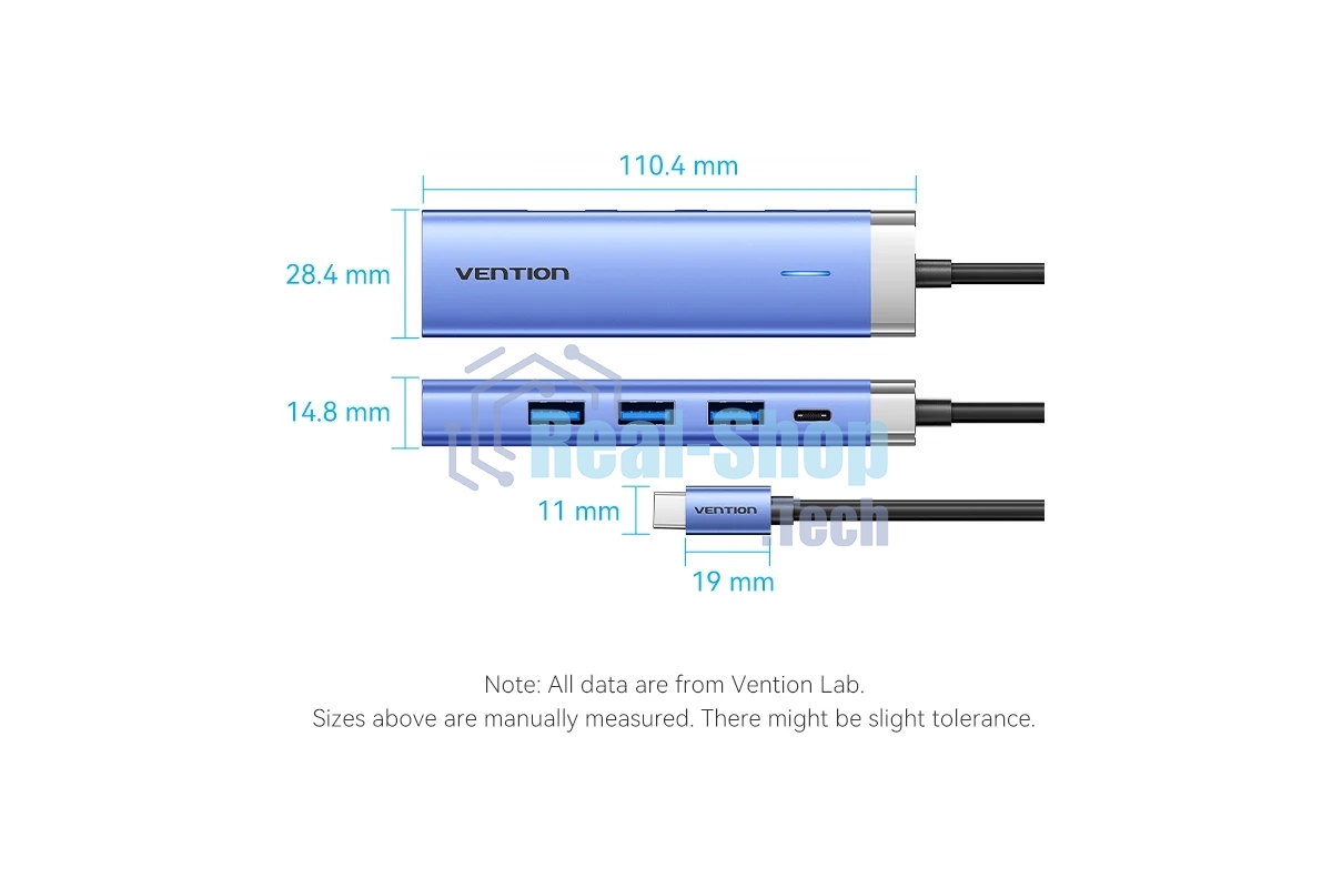 Мультифункциональный хаб Vention USB Type C 5 в 1