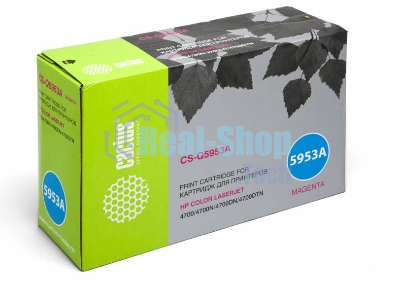 Картридж лазерный Cactus CS-Q5953A пурпурный (10 000 стр.) для HP Color LaserJet 4700