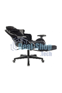 Кресло игровое Zombie Drift/F черный/серый, крестов. пластик, подст. для ног