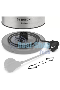 Чайник электрический Bosch TWK3P420 1.7 л, 2400 Вт, черный (корпус: нержавеющая сталь)