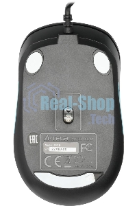 Мышь проводная A4Tech Fstyler FM10 черный/синий, 1600 dpi, USB, кнопки - 4