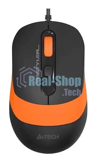 Комплект клавиатура+мышь A4Tech FStyler F1010 проводной, USB, 1600 DPI, чёрный/оранжевый