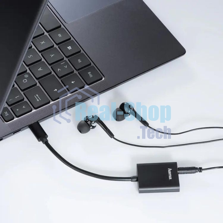 USB-концентратор Hama 00135748, USB Type C, 3.5мм/Type C, USB Type-C