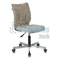 Кресло офисное Бюрократ CH-330M/LT-21 без подлокотников, песочный, крестовина металл