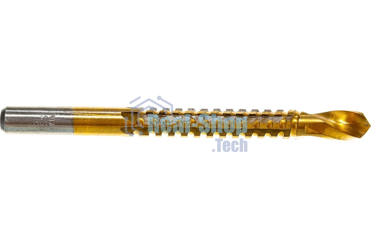 Сверло-фреза Matrix, 8 мм, универсальное, нитридтитановое покрытие, цилиндрический хвостовик