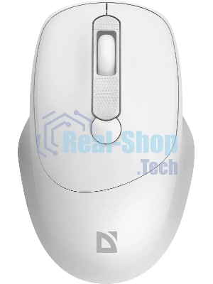 Мышь беспроводная Defender Feam MM-296 белый, 1600 dpi, радиоканал, USB, кнопки - 4