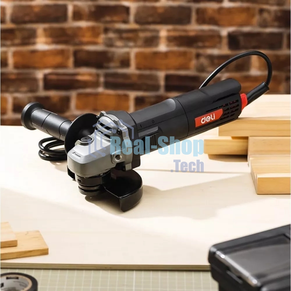 Угловая шлифовальная машина Deli DE-JM125-2E (790Вт, 125мм, 12000об/мин, картон)